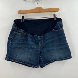 Liz Lange Maternity Blue Jean Shorts Ladies Medium